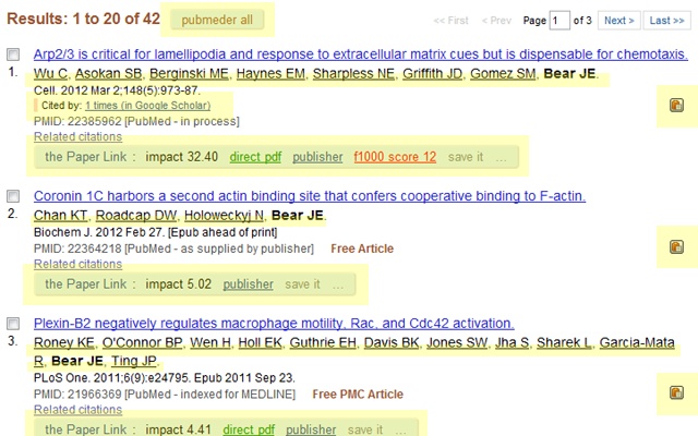 the paper link for PubMed:PubMed论文摘要链接图片